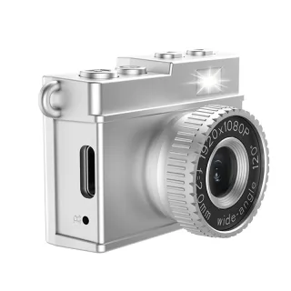 Retro Mini Digital Camera 200W Pixel 1080P HD Video 1.14 Inch Screen 120° Wide Angle Lens Vintage Style Portable Shootin