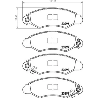Hella Bremsbel?ge vorne Subaru Justy Suzuki Swift