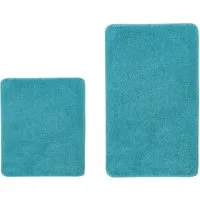Kleine Wolke Badematte RELAX, Badvorleger, Badezimmer Teppich, Höhe 30 mm, rutschhemmend beschichtet, fußbodenheizungsgeeignet, Polyacryl, rechteckig, 2er-Set 55x65 cm / 60x100 cm, Badteppich, meliert, rechteckig, rund & als Set erhältlich