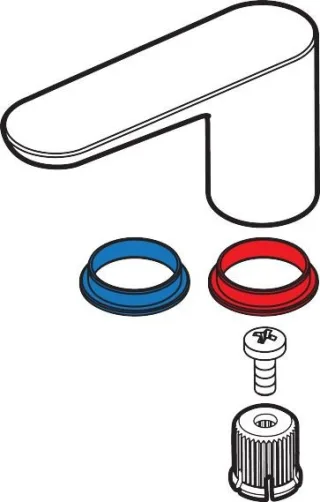 Hansgrohe Griff 3-Loch Waschtischarmatur Axor Citterio M chrom, 34095000 34095000