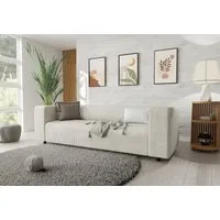 S-Style Möbel 3-Sitzer Sofa Gustav aus Cord-Stoff mit bequemem Sitz, mit Wellenfederung