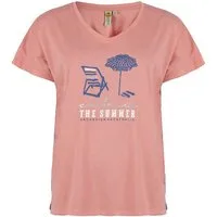 ROADSIGN australia T-Shirt Summer Ride (1, 1-tlg., 1) mit sommerlichem Print, U-Ausschnitt, ideal für entspannte Looks