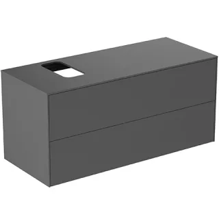 Ideal Standard Untere Schubladenfront Conca f. Waschtischunterschrank 1180x267mm Anthrazit, TF050Y2 TF050Y2