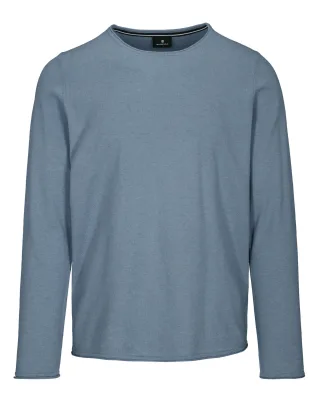 BASEFIELD - Rdh.-Pullover mit Rollkante summer night mel. - Gr. - L