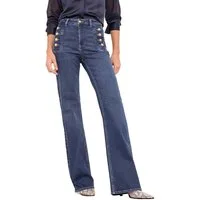 LIPSY Schlagjeans Lipsy Matrosen Jeans mit Schlag, Kurzgröße (1-tlg)