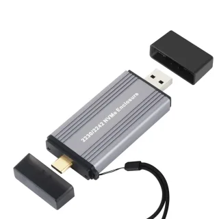 Dual Protocol 10Gbps M.2 MVMe & NGFF SSD Case USB3.1 Gen2 Aluminum Case External Solid State Drive Enclosure for M/M&B K