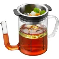 GEFU Fetttrennkanne SEPARATO, Borosilikatglas, effektive Fettabscheidung, 0,5 Liter