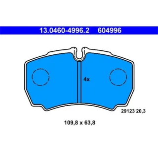 ATE Bremsbel?ge hinten Iveco Daily III Kasten Pritsche Kipper