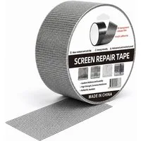 JASLIFE Fliegengitter-Gewebe Reparaturband 5 cm x 2 m selbstklebend für Fenster & Türen, (Einzelartikel, 1 Rolle Reparaturband), selbstklebend, zuschneidbar, wasserfest, feinmaschig, stark haftend