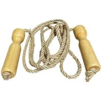 GICO Springseil Springseil Gymnastikseil aus Holz, L 235 cm, Indiv.verstellbarn3002