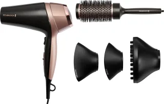 Remington Haartrockner "Curl & Straight Confidence (D5706)" 2.200 W 3 Aufsätze 2.200 Watt, Ionenpflege, inkl. Stylingdüse, Diffusor & Rundbürste