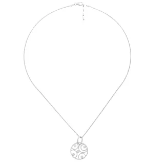 Orphelia Damen-Kette aus 925er Sterlingsilber mit Anhänger – Silber ZH-7078