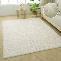 OTTO home Teppich Leo, mit trendigem Leopardenmuster, waschbar, rechteckig, Höhe: 12 mm, kuschelig & weich, modern, Animal Print, Wohnzimmer, Schlafzimmer