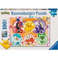 Ravensburger Puzzle Pokémon Karmesin und Purpur, 100 Puzzleteile, 100 XXL-Teile, Made in Germany