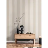 A.S. Création Vliestapete Pure Elegance Streifen Tapete Mustertapete gestreift Landhaus, strukturiert, matt, (1 St), Vliestapete minimalistisch für Schlafzimmer Küche Wohnzimmer Streifen
