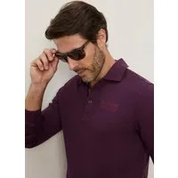 Man's World Poloshirt normale Passform, mit Langarm, klassischer Stil