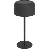 EGLO Tischleuchte ROCCANOVA Tischlampe - Stahl - SOLAR-LED - 2,8W - IP44, Dimmfunktion, USB-Anschluss mit Ladefunktion, mehrere Helligkeitsstufen, LED fest integriert, Warmweiß, Solarleuchte, Außentischleuchte, Akku, Leselampe, H30 x Ø13,5 cm