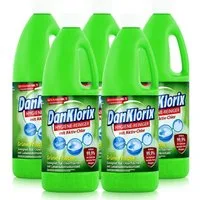 DanKlorix DanKlorix Hygiene-Reiniger Grüne Frische 1,5L - Mit Aktiv-Chlor (5er P Allzweckreiniger