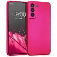 kwmobile Handyhülle Handyhülle für Samsung Galaxy S21 FE Hülle, Silikon Case metallisch schimmernd - Schutzhülle Cover