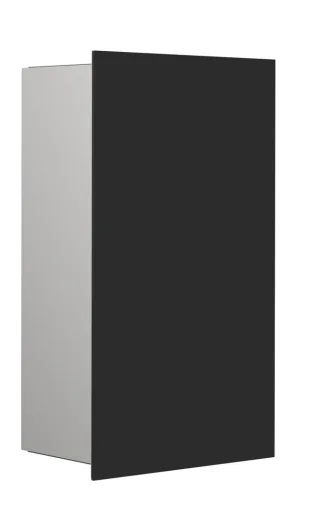 emco Abfallsammler asis pure mit Glasfront250x436 mm, schwarz matt,975528513 975528513