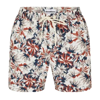Threadbare - Badeshorts für Herren (Cremefarbe)