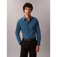 Calvin Klein Langarmhemd slim fit, in Unifarbe