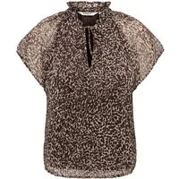 ONLY Chiffonbluse ONLLERI-PENINNA S/S TIED NECK SHIRT WVN Polyester, regular fit