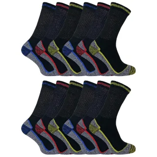 12 Paare Unisex Weiche Atmungsaktive Bambus Arbeitssocken