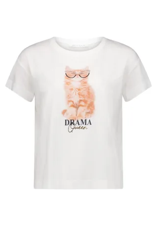Betty & Co - T-Shirt mit Frontprint weiß - Gr. - S