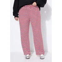 Studio Untold Schlupfhose Ringel Hose Wide Legs Normal Waist Rippjersey