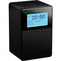 Philips TAR 5100 Uhrenradio (Digitalradio (DAB), FM-Tuner, UKW mit RDS, 2,5 W, Radiowecker, DAB+/UKW, Sleep-Timer,Doppelalarm,Spritzwasserschutz IPX4)