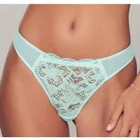LASCANA String Nikoletta aus floraler Spitze und feinem Mesh in transparenter Optik