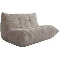 Luxusbetten24 Sofa Designer 2 Sitzer Sofa Calmo, in weichem Cord