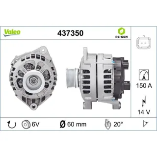 Valeo Generator  150A Citro?n Jumper Fiat Ducato Peugeot Boxer 2.8