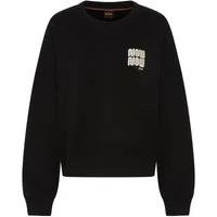 BOSS ORANGE Sweatshirt Ever Premium Damenmode im Oversize Fit, mit Stickerei
