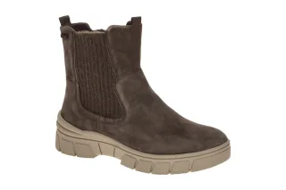 CAPRICE 26407 Damen Winterstiefeletten in dunkelbraun - wasserdichtes Echtled...