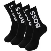 BOSS Langsocken QS Rib Logo CC (2-Paar) mit großem BOSS Logo