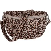 MIRROSI Bauchtasche Damen, Echtleder, Leder, Made in Italy, Umhängetasche, Brusttasche, (Schultertasche für jeden Anlass (1 Tasche & 1 Gurt), 3 Größen auswählbar), Crossbody Bag, Damen Taschen verstellbaren Schulterriemen