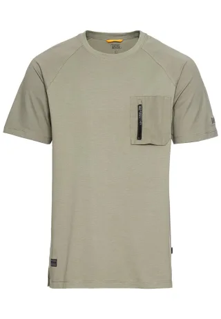 camel active - T-Shirt mit Cooling Effekt khaki - Gr. - M