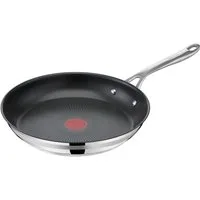 Tefal Bratpfanne Jamie Oliver Cook Smart, Pfanne Induktion mit Antihaftversiegelung, Edelstahl, Thermo-Signal bei idealer Bratttemperatur, für alle Herdarten geeignet
