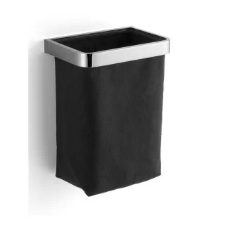 Giese Gästehandtuchkorb 4050002 chrom, Stoffeinsatz schwarz