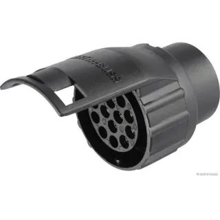 Elparts Adapter Steckdose 7-polig auf 13-polig 12V DIN/ISO 1724 N-Typ 11446 Kunststoff
