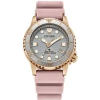 Citizen Taucheruhr Promaster Eco-Drive Diver EO2023-00A, Armbanduhr, Solar, Damenuhr, analog, Tag, Batterie-Entladungsanzeige
