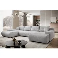 PROMETO Möbel Ecksofa Credo Ecksofa U-Form, mit Schlaffunktion und Bettkasten, U-Form Couch