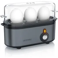 Arendo Eierkocher 3-fach, Edelstahl, frei wählbarer Härtegrad, Ein / Aus-Schalter, Anzahl Eier: 3 St., 210 W, Threecook Egg Cooker, GS, BPA-frei, für 1 bis 3 Eier