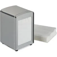 relaxdays Serviettenhalter Serviettenspender Retro, Stahl, (1-tlg), silber