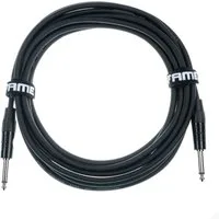 FAME Instrumentenkabel, Instrumentenkabel, 6,3mm Monoklinken, Wendelschirm