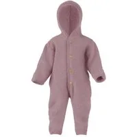 Engel Naturkleidung Overall (1-tlg) Baby Fleece Overall mit Kapuze aus Bio Merinoschurwolle