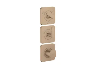 Hansgrohe Thermostat Modul 380/120 Unterputz FS Axor Citterio C 3 Verbr.brushed red gold, 49710310 49710310