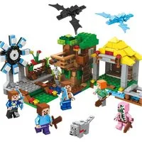 Athlix Klemmbausteine Set kompatibel mit Lego für Minecraft Fans Baustein Spielbausteine